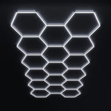 Luces hexagonales: sistema LED grande de 17 rejillas