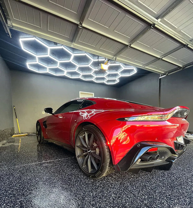 Luces hexagonales: sistema LED grande de 17 rejillas