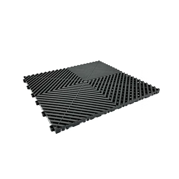 Piso Modular Perforado x Metro Cuadrado Color Negro
