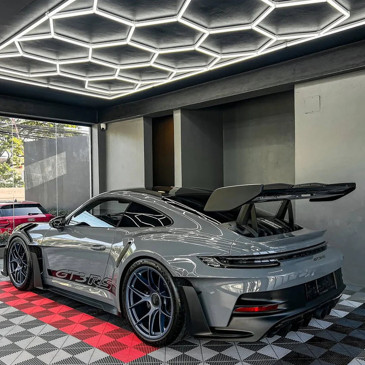 Kit de 15 hexágonos con borde 4.84 Metros de largo x 2.43 Metros de ancho