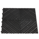 Piso Modular Perforado x Metro Cuadrado Color Negro