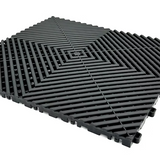 Piso Modular Perforado x Metro Cuadrado Color Negro