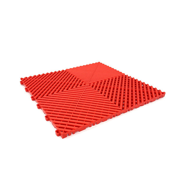 Piso Modular Perforado x Metro Cuadrado Color Rojo