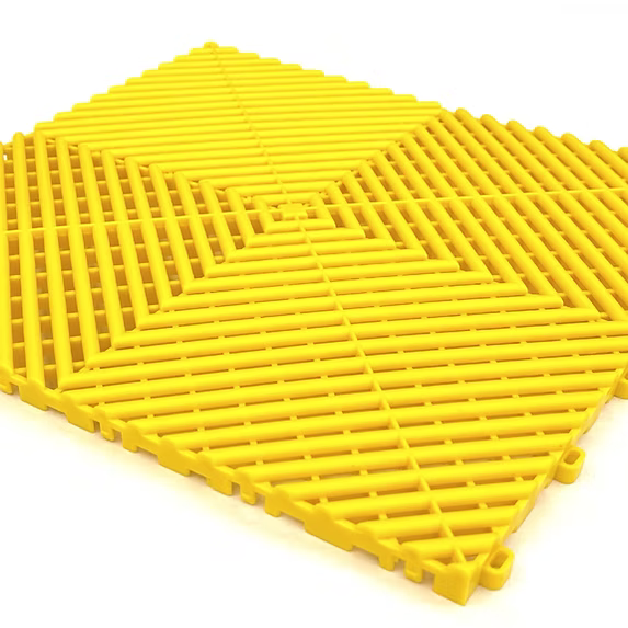 Piso Modular Perforado x Metro Cuadrado Color Amarillo