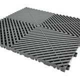 Piso Modular Perforado x Metro Cuadrado Color Gris oscuro