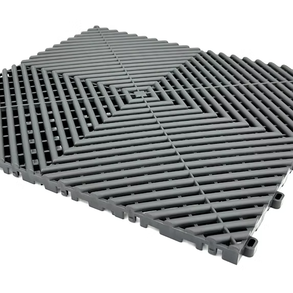 Piso Modular Perforado x Metro Cuadrado Color Gris oscuro