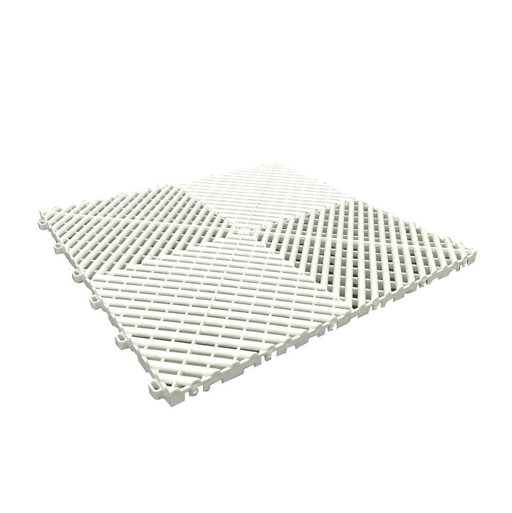 Piso Modular Perforado x Metro Cuadrado Color Blanco