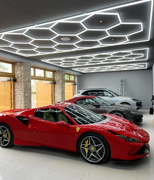 Kit de 15 hexágonos con borde 4.84 Metros de largo x 2.43 Metros de ancho