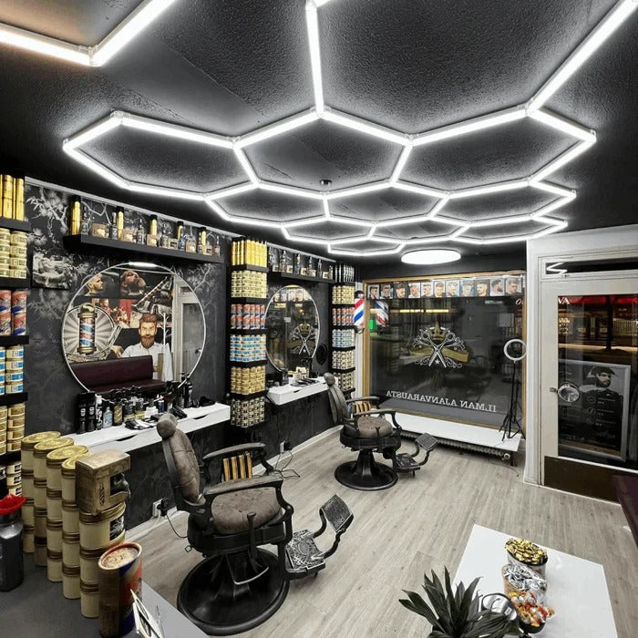Kit de 11 Hexágonos en tubos led de 44Cm Tamaño armado (3.27 metros de largo x 2.23 Metro de ancho)