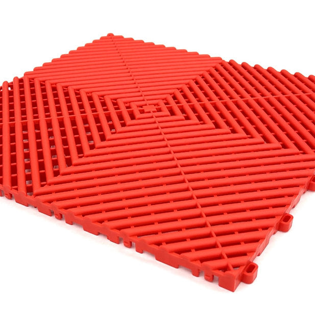 Piso Modular Perforado x Metro Cuadrado Color Rojo