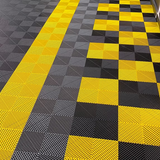 Piso Modular Perforado x Metro Cuadrado Color Amarillo