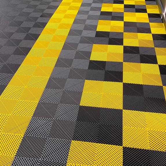 Piso Modular Perforado x Metro Cuadrado Color Amarillo