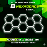 Kit de 8 Hexágonos 3.78 metros de largo x 1.65 Metro de ancho
