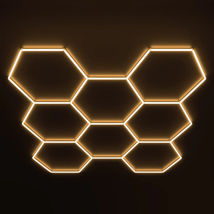 Luces hexagonales - Sistema LED de 8 cuadrículas