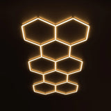 Luces hexagonales - Sistema LED de rejilla larga de 11 luces