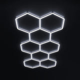 Luces hexagonales - Sistema LED de rejilla larga de 11 luces