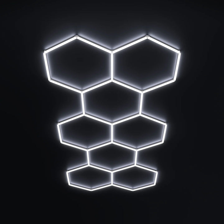 Luces hexagonales - Sistema LED de rejilla larga de 11 luces