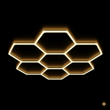 Luces hexagonales - Sistema LED de 7 círculos de cuadrícula