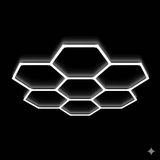 Luces hexagonales - Sistema LED de 7 círculos de cuadrícula