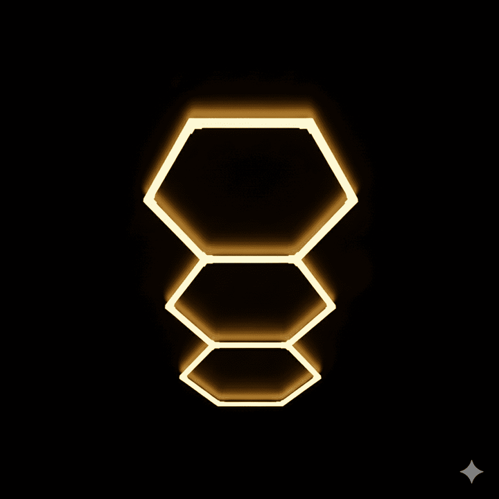 Luces hexagonales - Sistema LED de 3 rejillas
