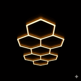Luces hexagonales - Sistema LED de 7 cuadrículas