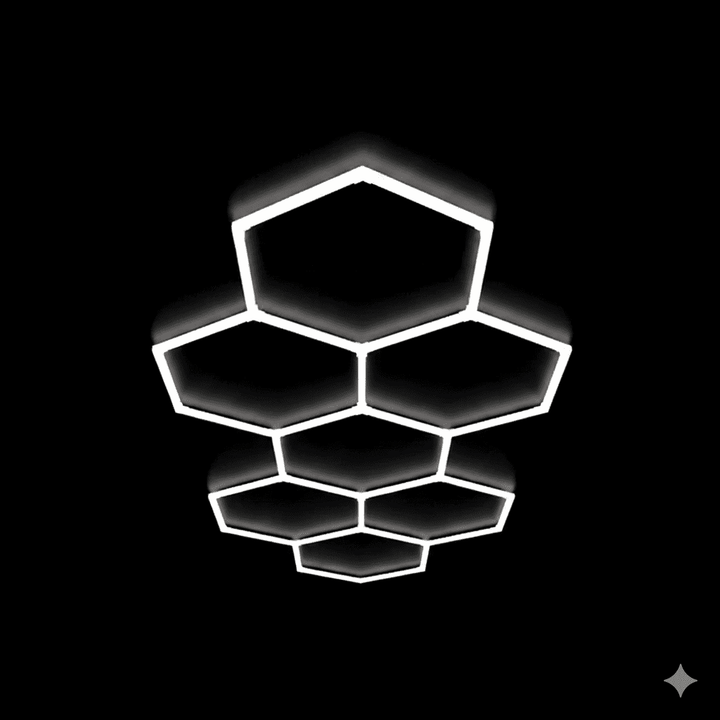 Luces hexagonales - Sistema LED de 7 cuadrículas