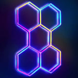 Kit RGB 5 Hexágonos 44cm