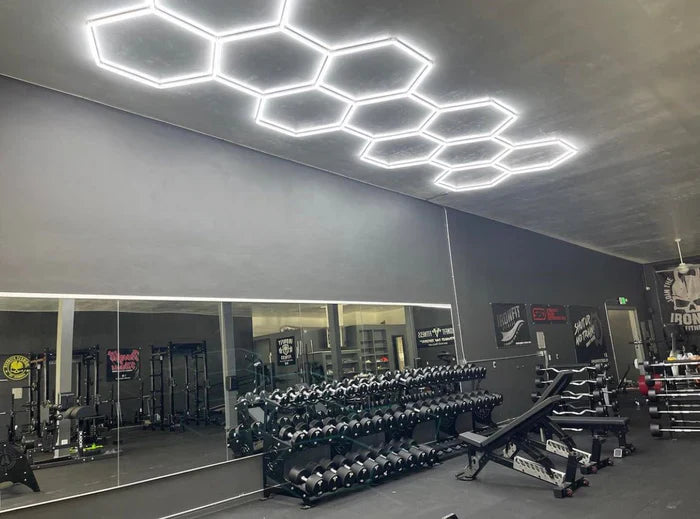 Luces hexagonales - Sistema LED de rejilla larga de 11 luces