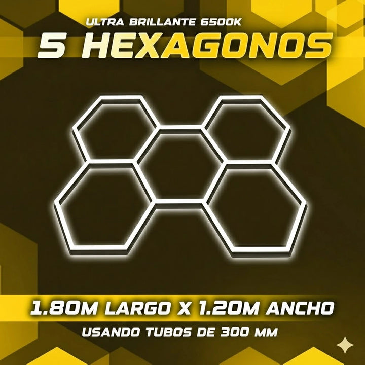 Luces hexagonales - Sistema LED de 5 rejillas