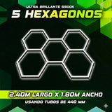 Luces hexagonales - Sistema LED de 5 rejillas