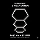 Luces hexagonales - Sistema LED de 3 rejillas